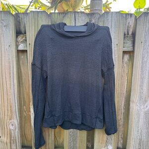 Lululemon Full Length Black Textured/Zebra Hoodie